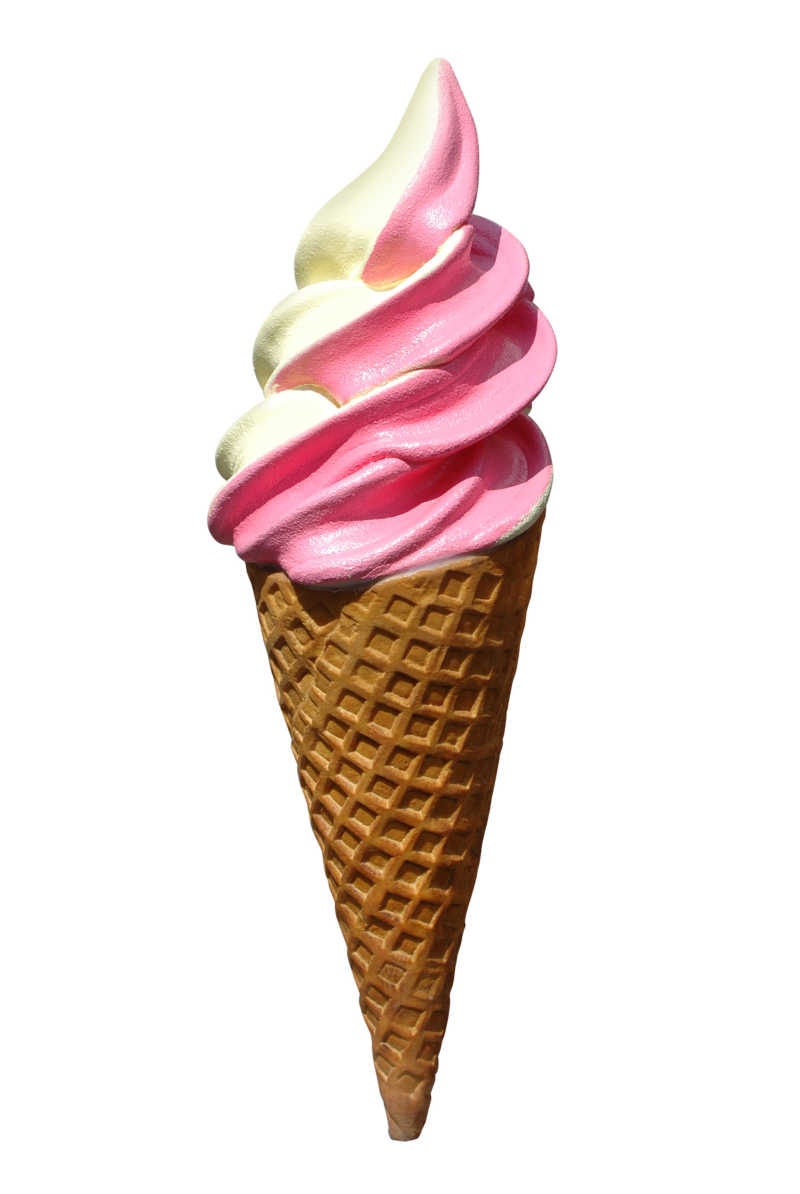 模拟冰淇淋的锥体
