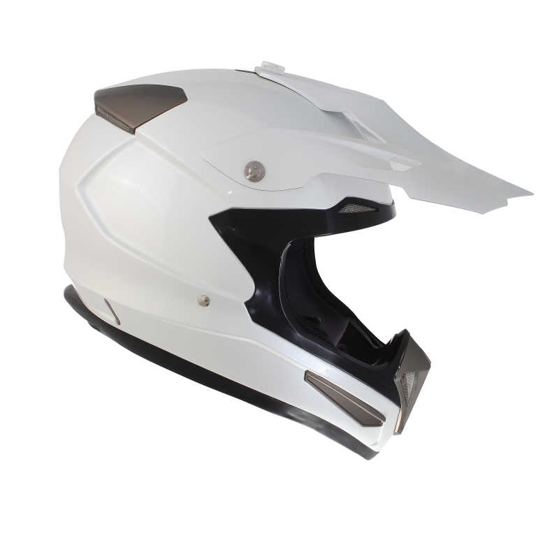 白色的越野摩托车头盔