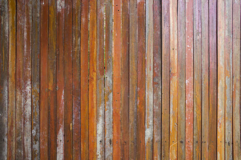旧货棕色木板墙纹理背景
