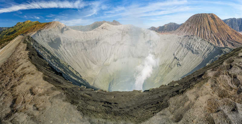 火山口特写