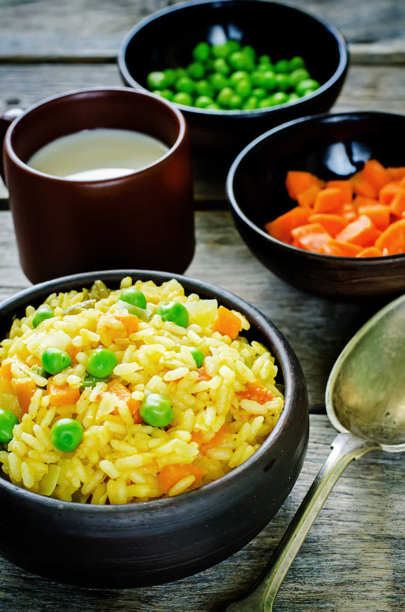 印度素食手抓饭特写