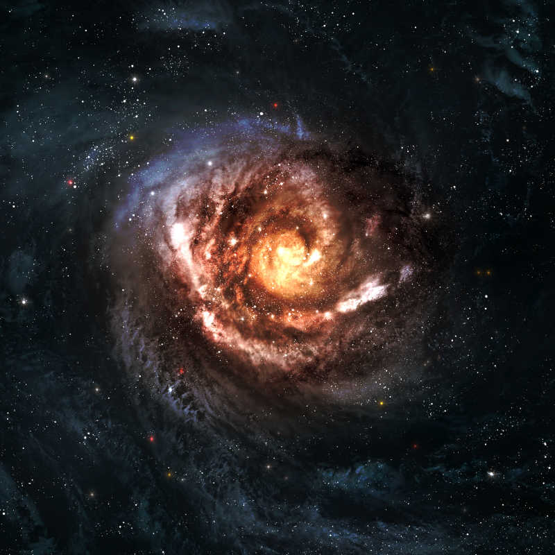 宇宙中美丽的螺旋星系
