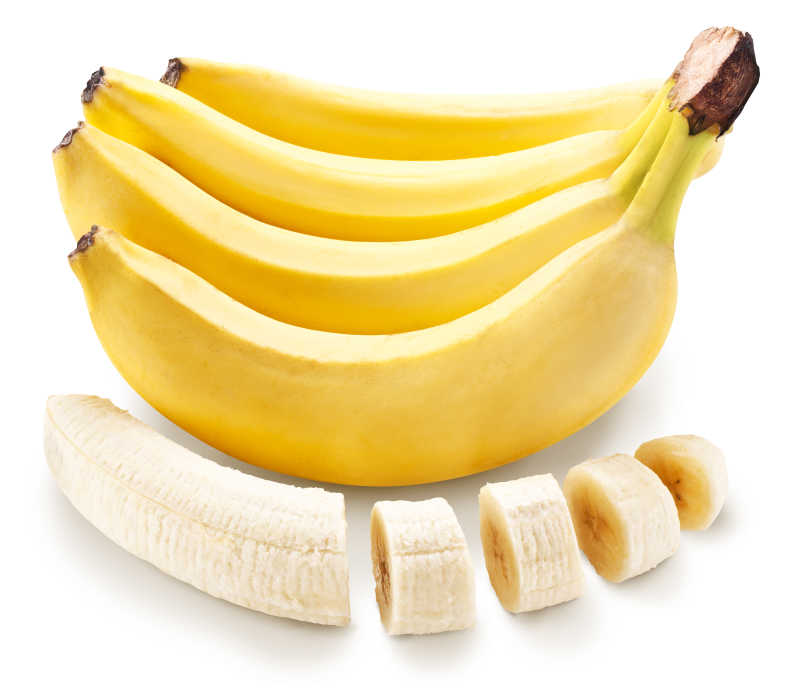 黄色与切片的香蕉