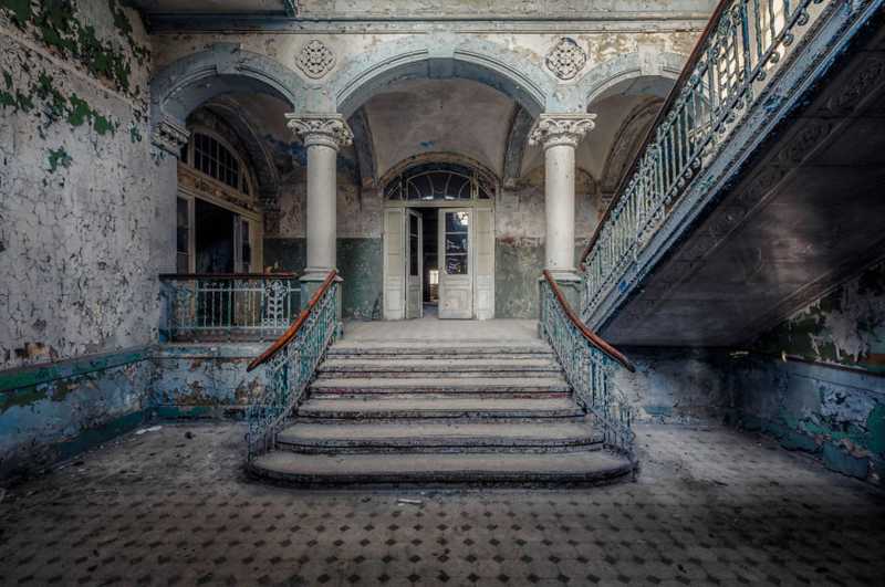 古式建筑的楼梯