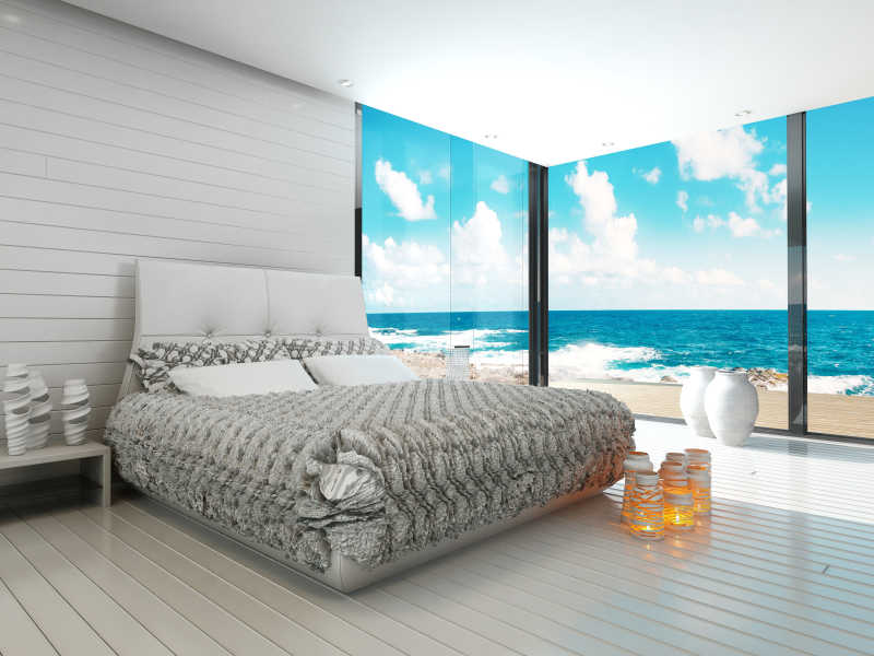 海边的现代风格卧室