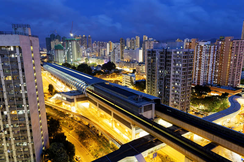 香港城市的市区