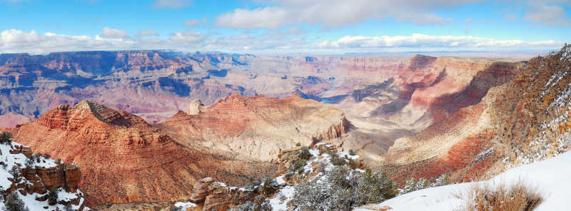 大峡谷雪景全景