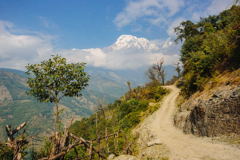 山顶的小路