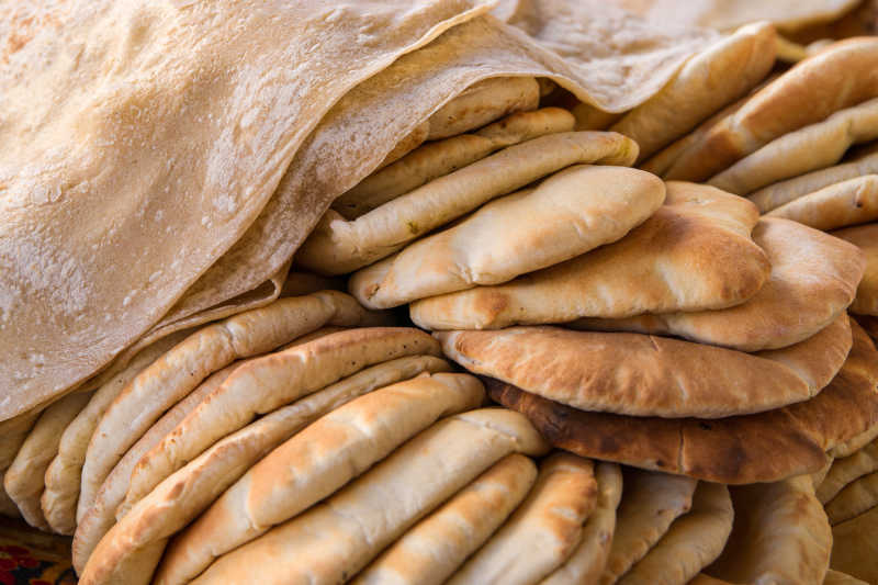 阿拉伯人平底锅面包