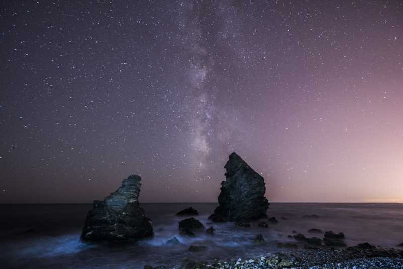 夜晚的美丽星河