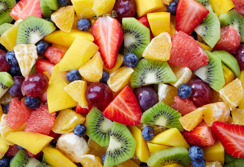健康新鲜水果的背景
