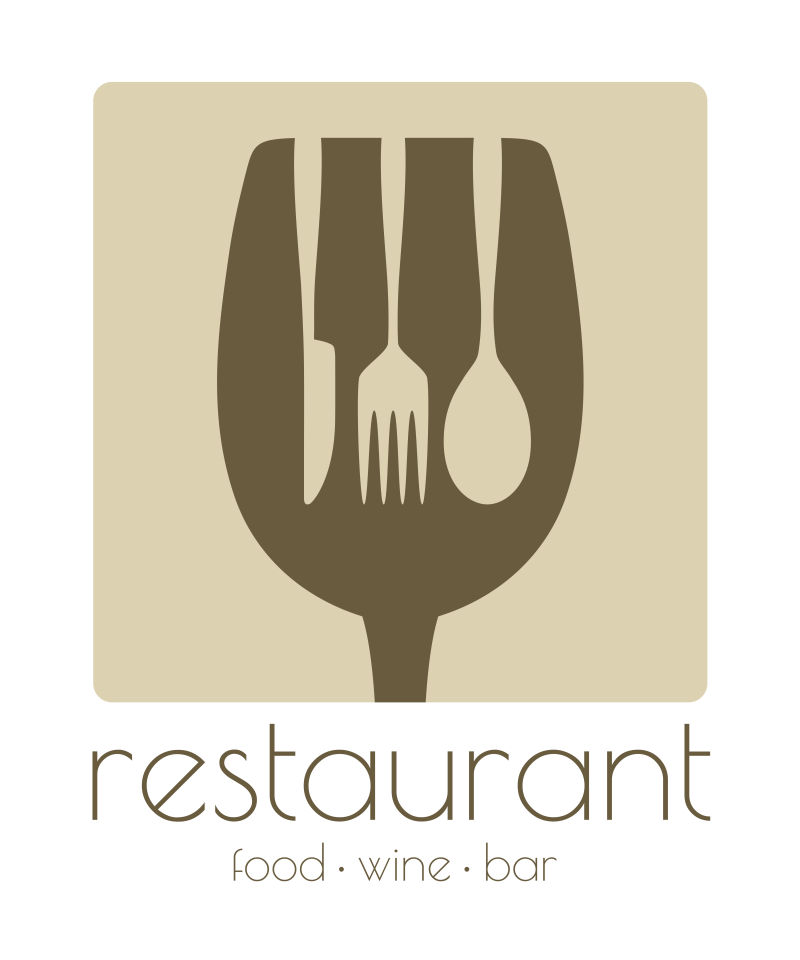 矢量餐厅标志设计图片素材