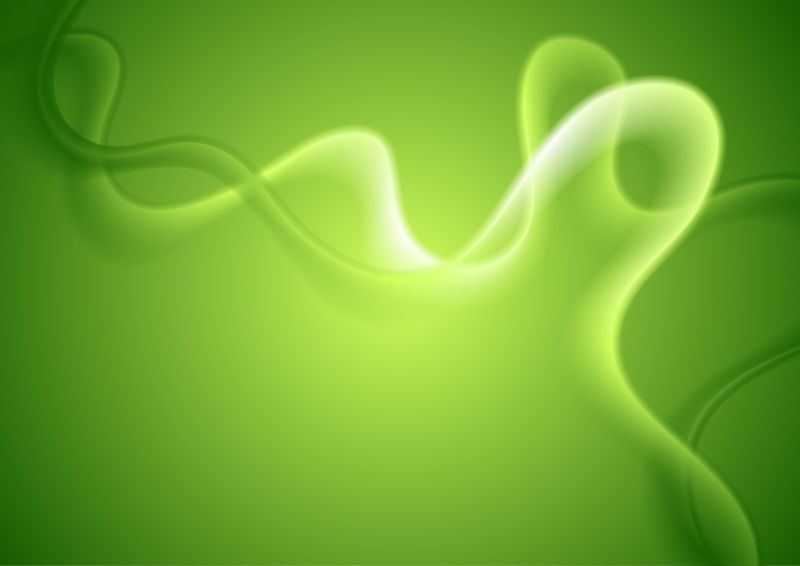 抽象的绿色波浪图案矢量背景设计