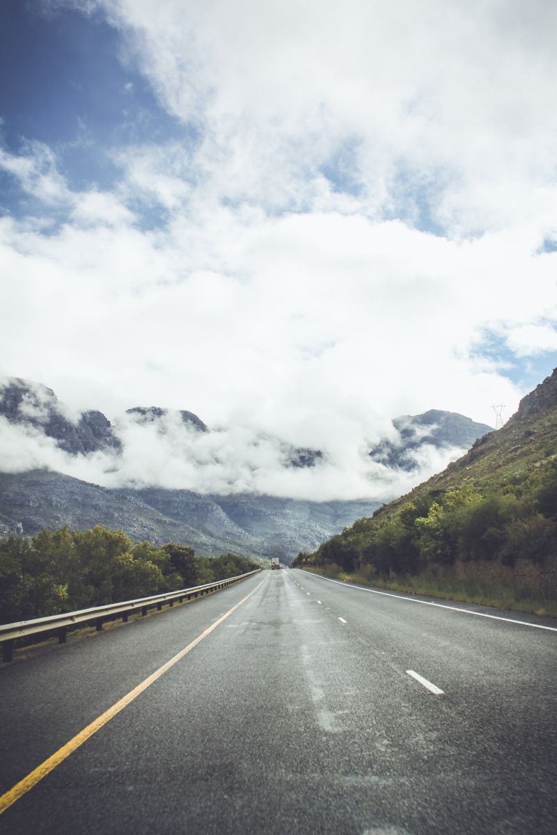 丘陵中的公路