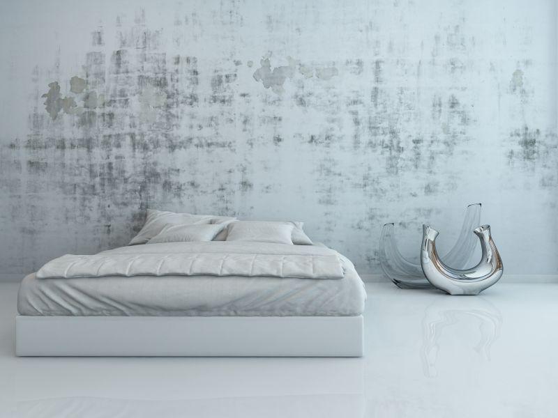 现代简约风格的白色卧室设计