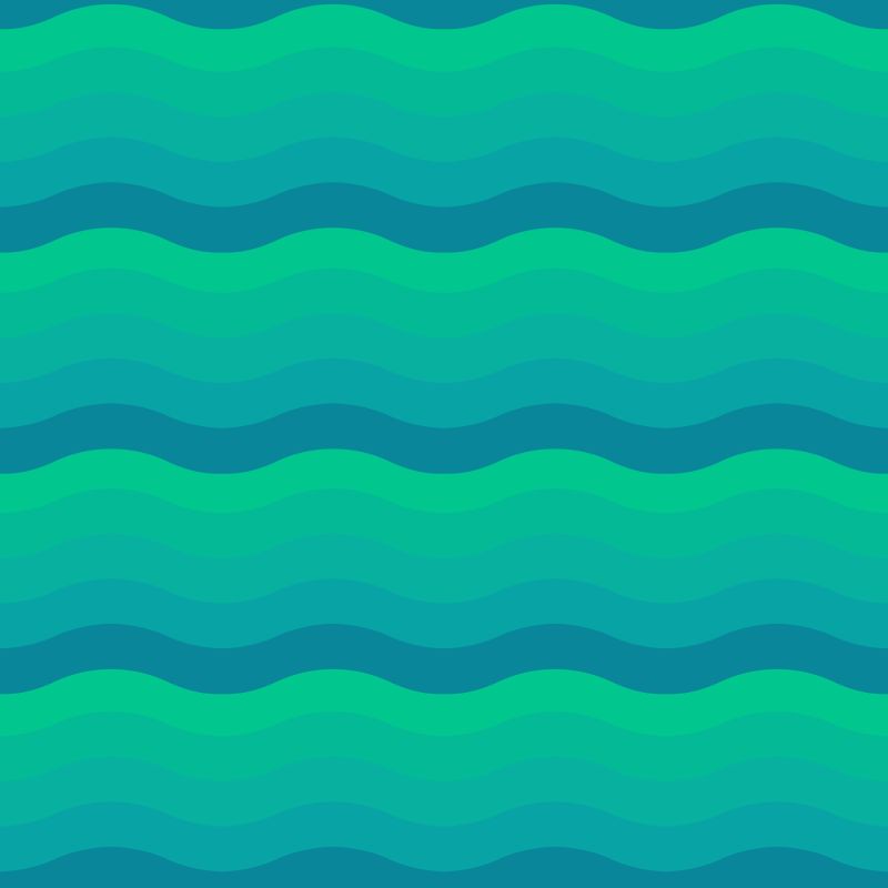 矢量蓝绿色渐变的波浪形背景