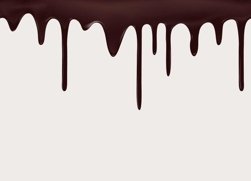 抽象矢量流动的融化巧克力插图
