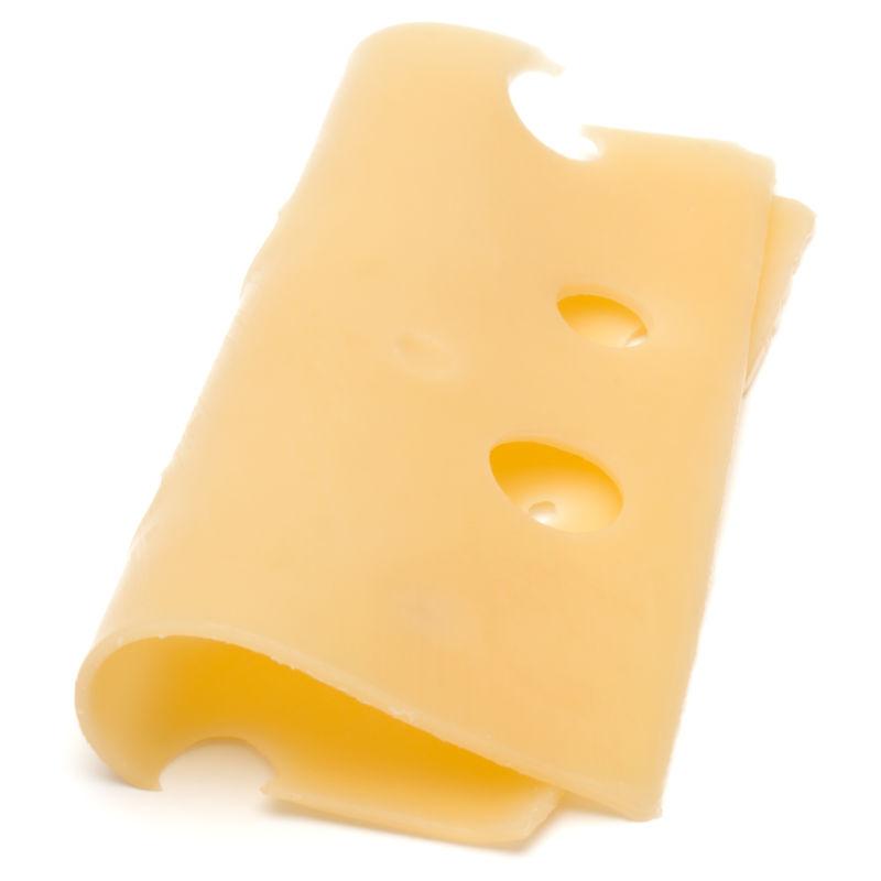 奶酪切片合在一起