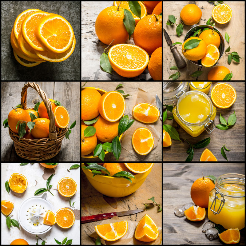 橘子拼贴