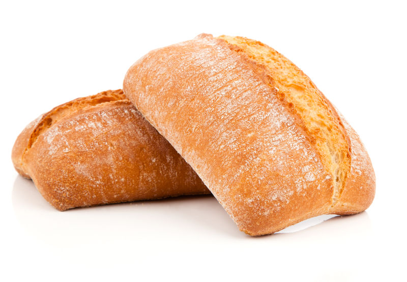 两块鲜香的面包