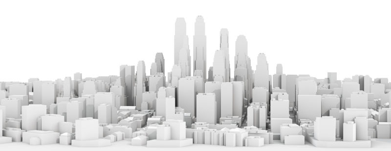 3d城市空白模型