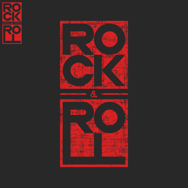 创意矢量摇滚音乐概念的徽章插图