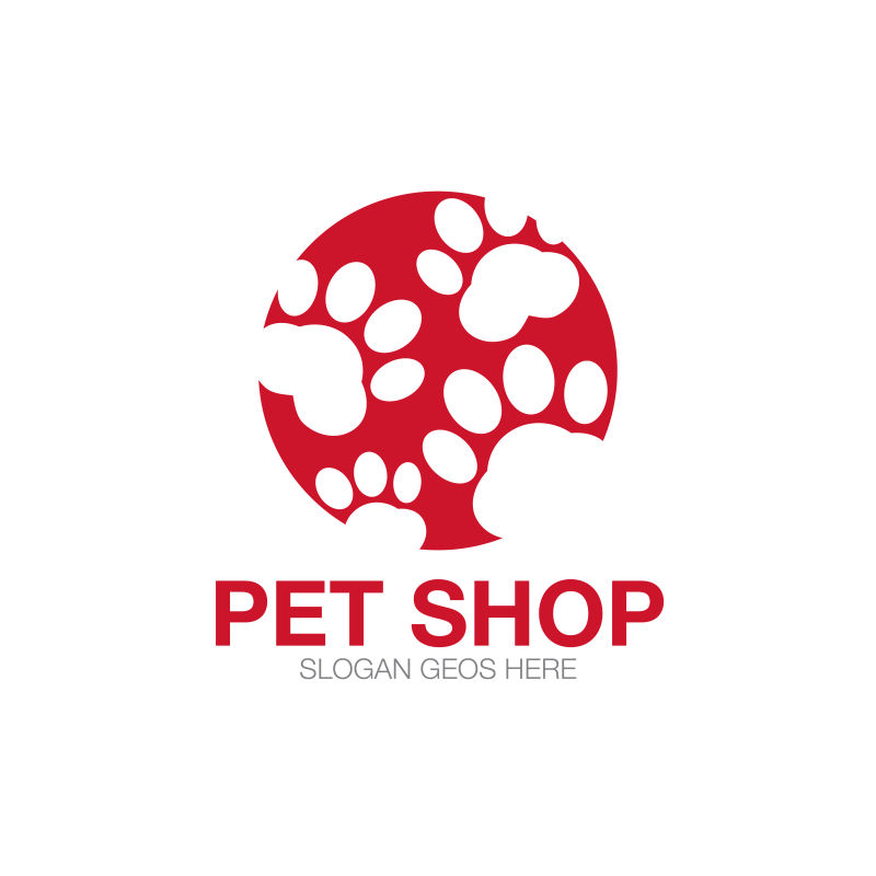 矢量的宠物商店logo设计