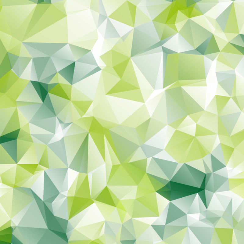 抽象矢量草绿色几何元素的创意背景