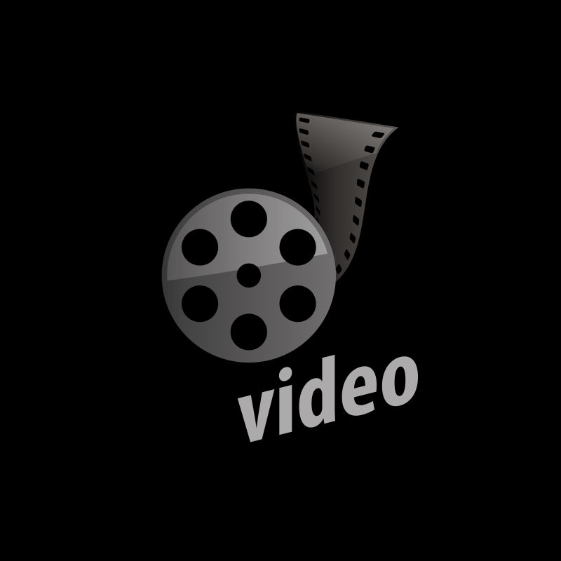 简单的矢量电影logo设计