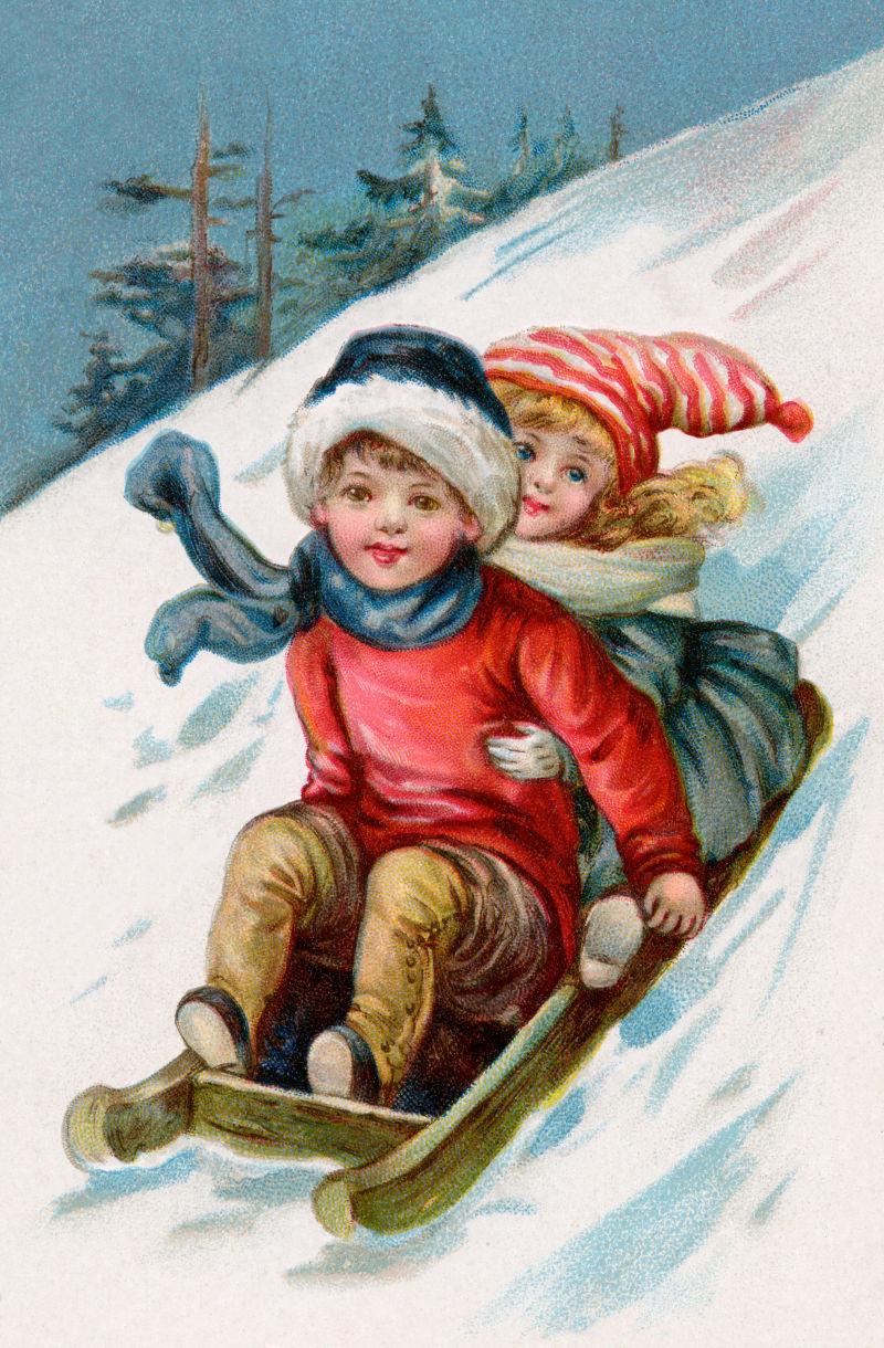 儿童雪橇