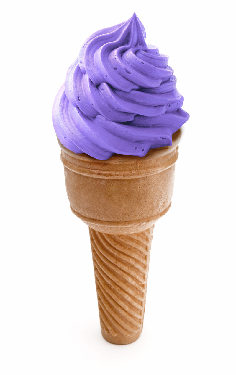 紫色的冰淇淋
