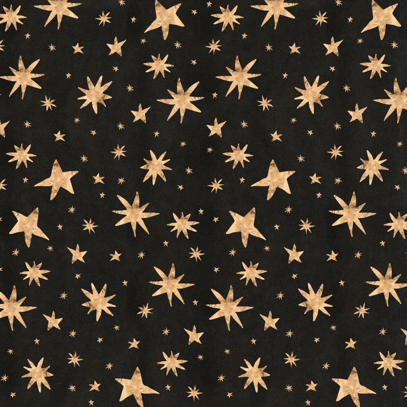 黑色背景中的矢量星星