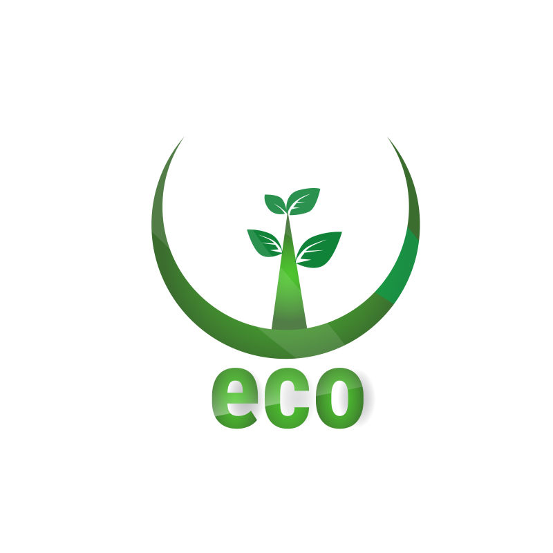 eco矢量图标插图