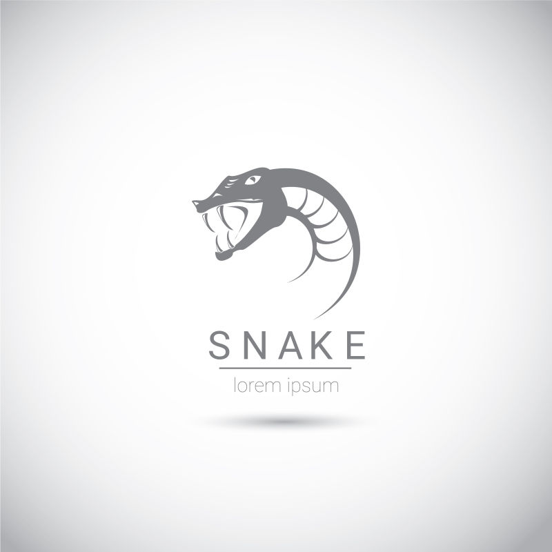 矢量蛇简单标志设计元素