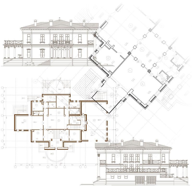 建筑工程的设计矢量