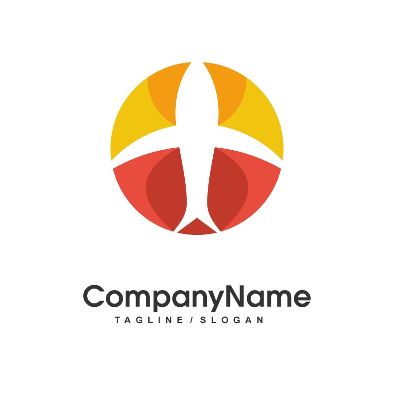 彩色企业logo矢量设计