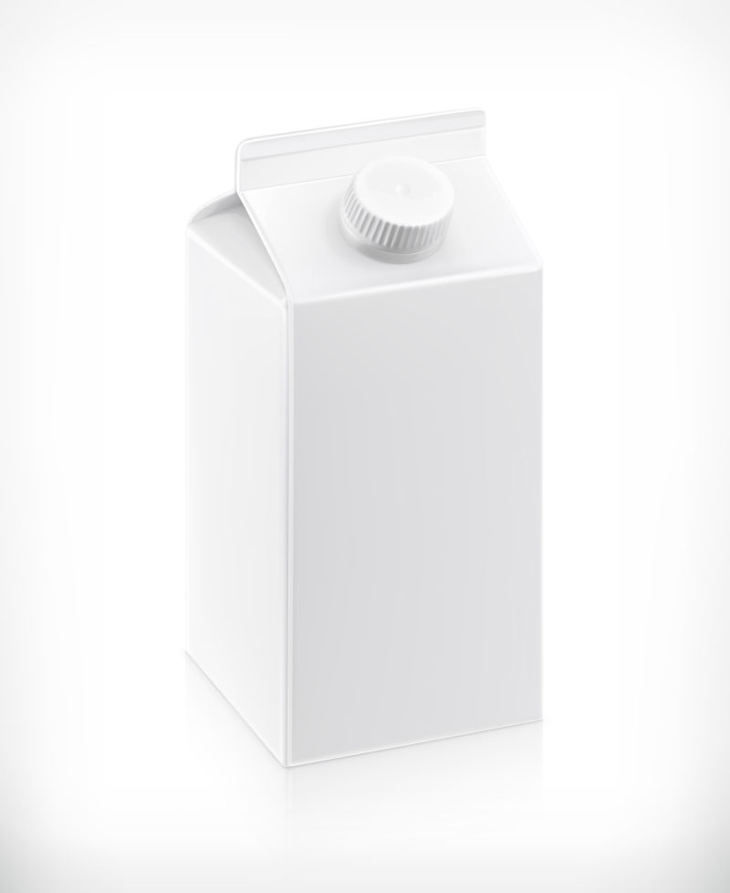 白色牛奶包装矢量设计