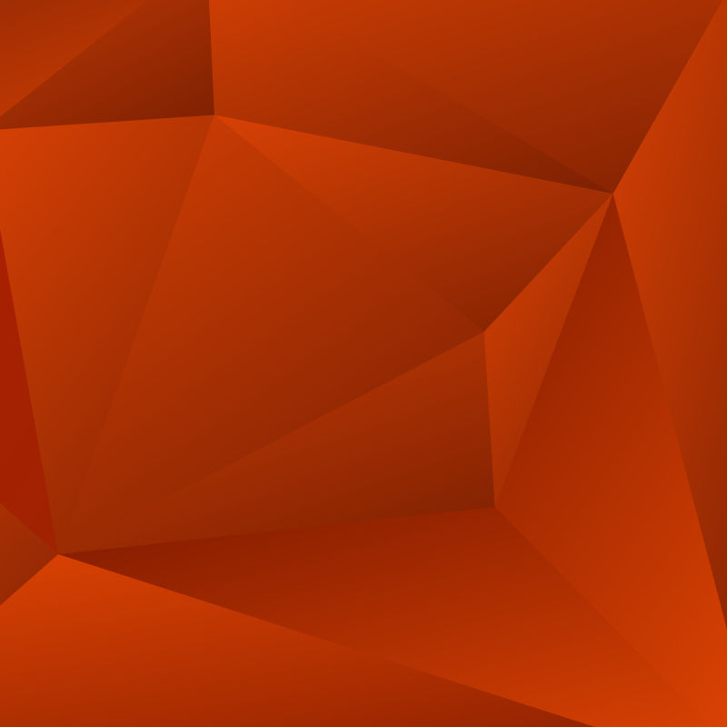 矢量橙色抽象立体三角现代背景