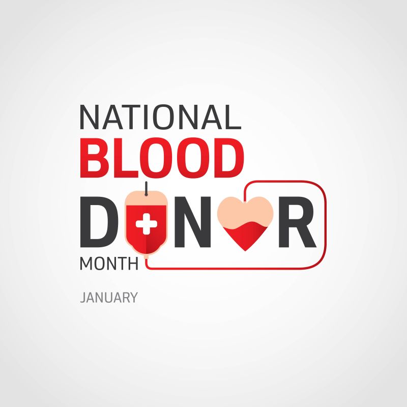 国家献血月标志矢量设计