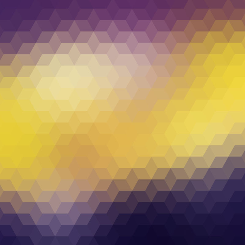 创意矢量黄紫渐变多边形纹理背景