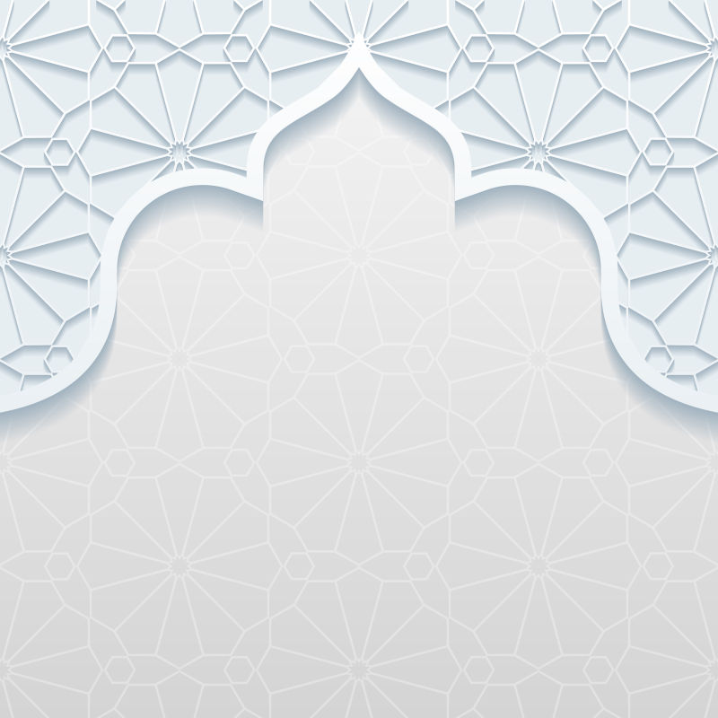 创意阿拉伯风格的装饰设计背景矢量