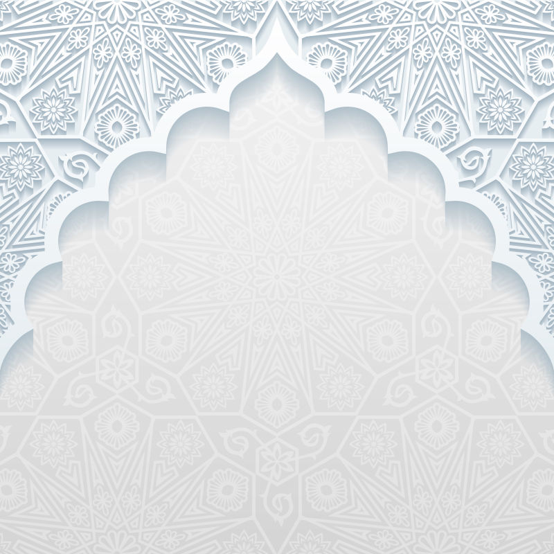 创意矢量阿拉伯元素的装饰设计背景