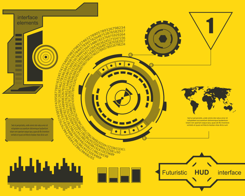 矢量的未来数字界面设计