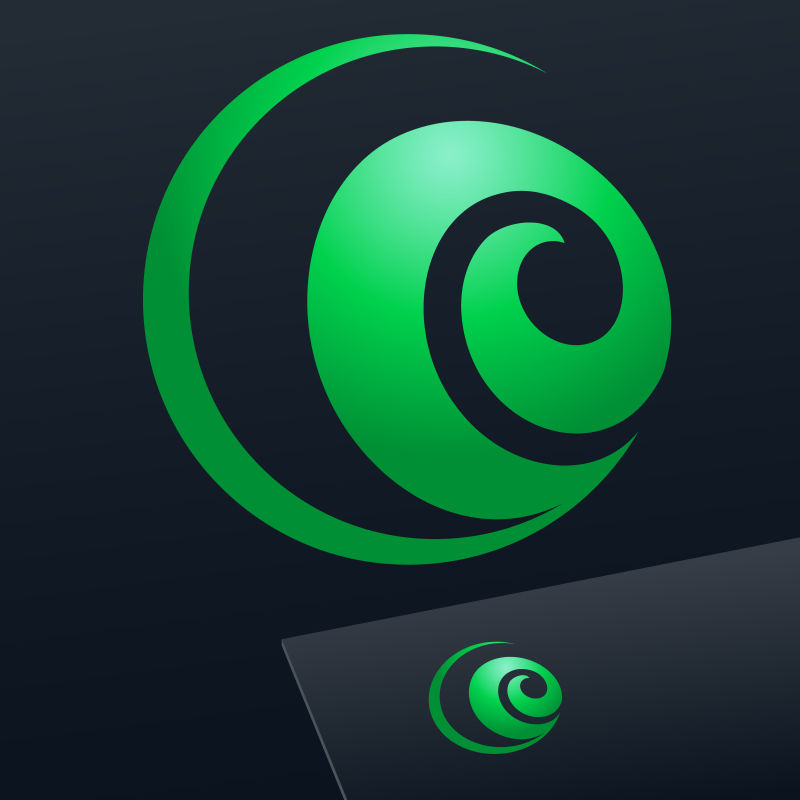 矢量抽象绿色logo