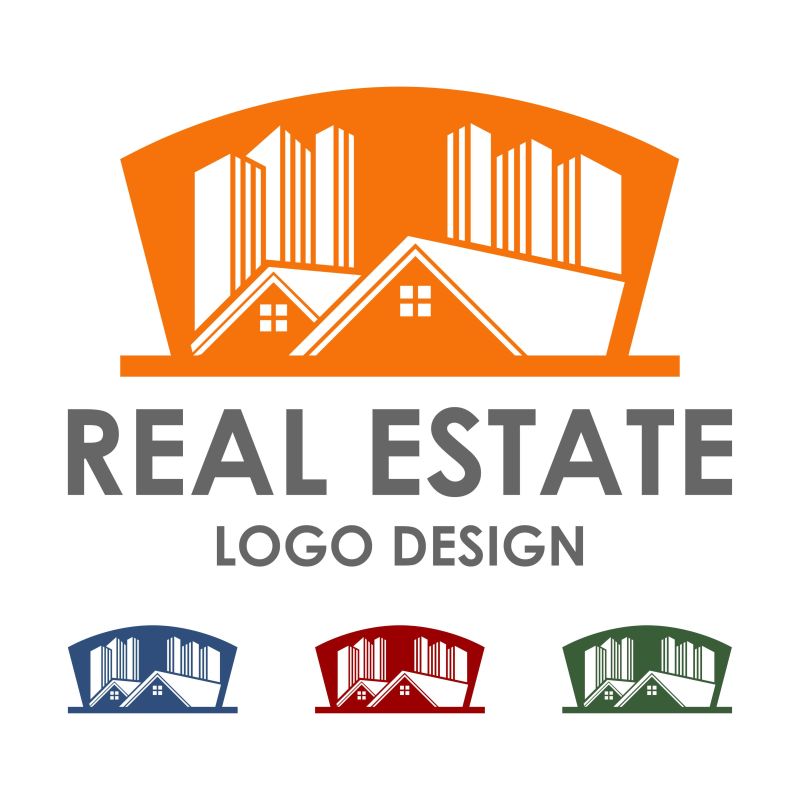 矢量房地产标识与logo