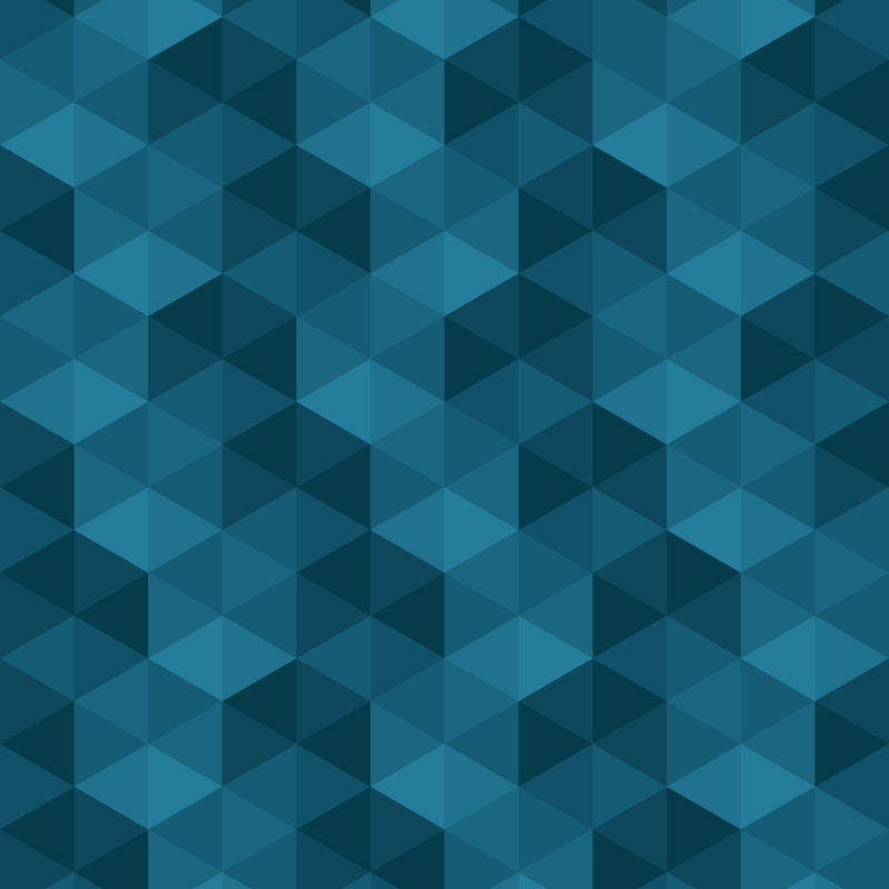矢量创意现代蓝色几何三角无缝背景