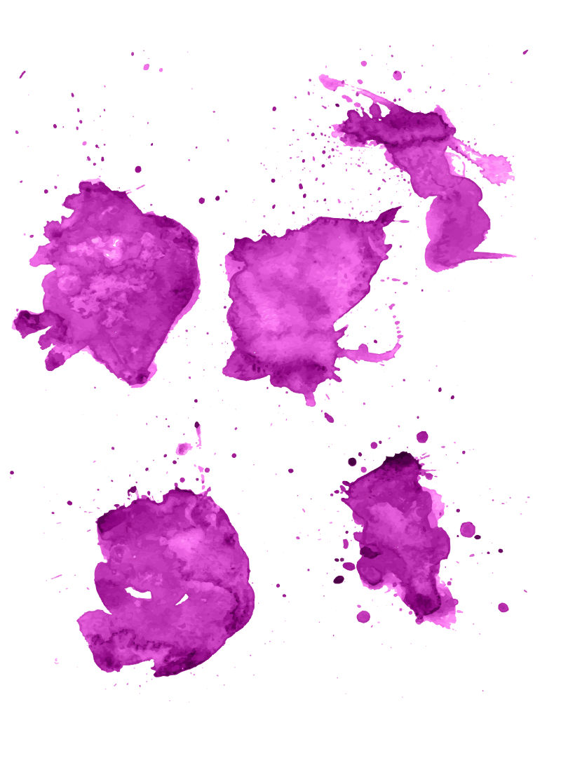 创意矢量紫色水彩纹理