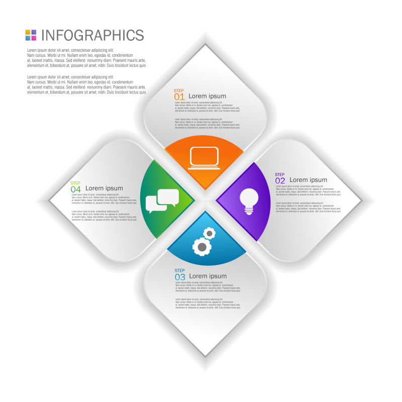矢量的创意现代商业信息图表