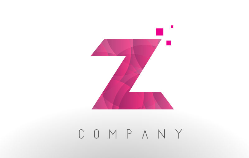 矢量紫色的字母Z标志