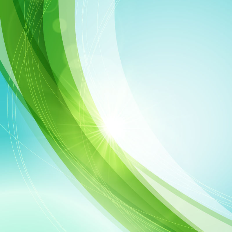 抽象的绿色条纹背景矢量设计